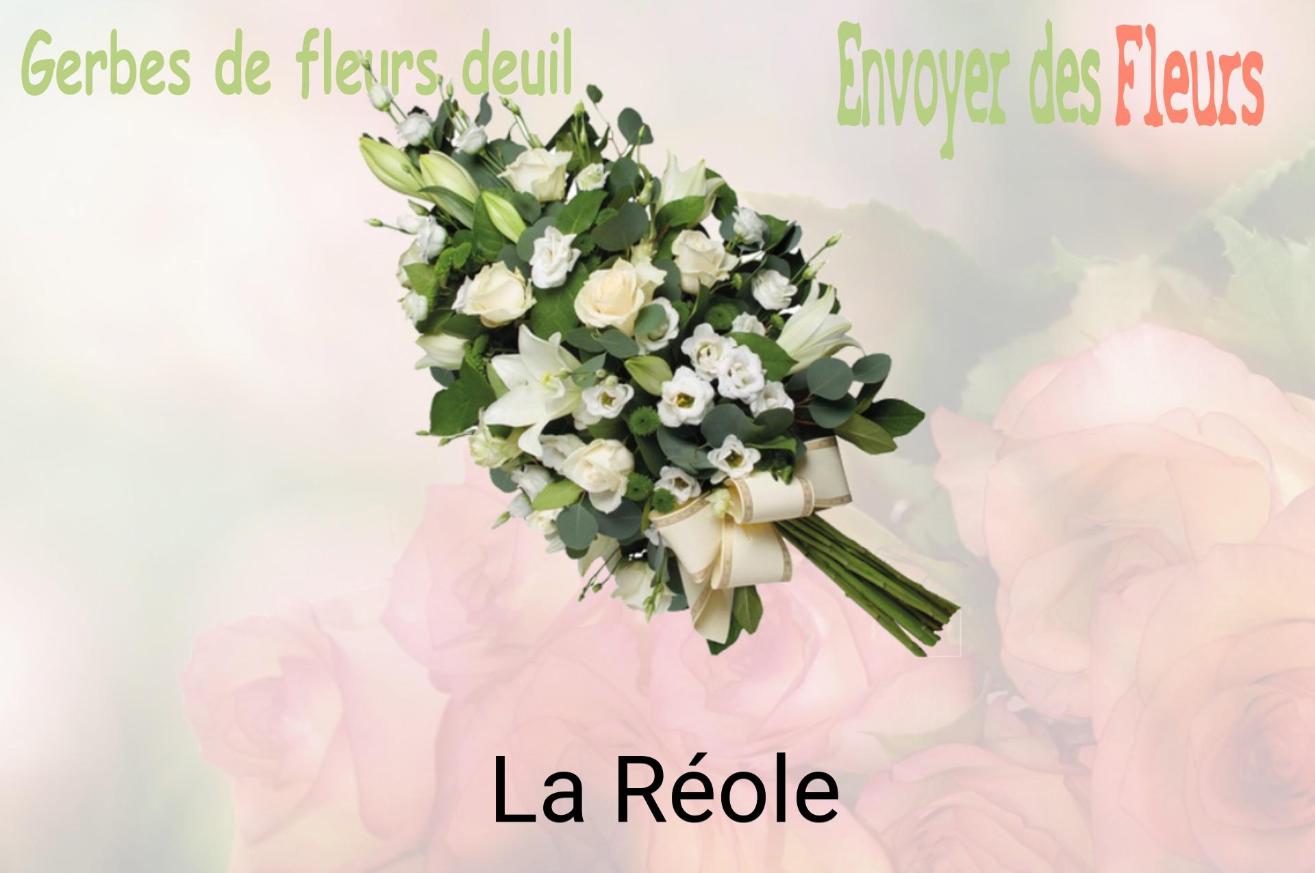 Gerbe de fleurs de deuil livrée à La Réole